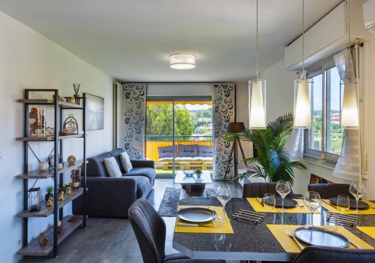 2 Ch Vue & Montagne, Terrasse, Parking Apartment Antibes